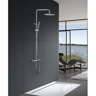 Barra de ducha monomando serie MOSCU acabado acero S.316 Válido tanto para interior como exterior. Alta resistencia - Imagen 2