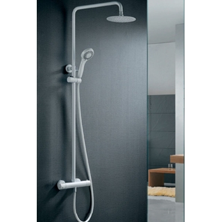 Barra de ducha termostatica serie KENT acabado blanco mate - Imagen 1