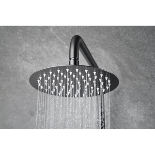 Barra de ducha termostatica serie NAPOLES acabado black gun metal - Imagen 2