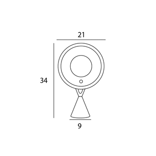 Espejo de sobremesa acabado plata - Imagen 2