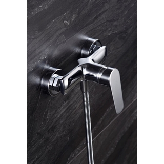 Griferia para ducha monomando serie BELGICA acabado cromo - Imagen 2