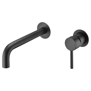 Grifo de lavabo monomando empotrado modelo ETNA acabado negro mate - Imagen 2