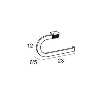 Toallero anilla grande serie CARMEN acabado cromo + Swarovski oro - Imagen 2